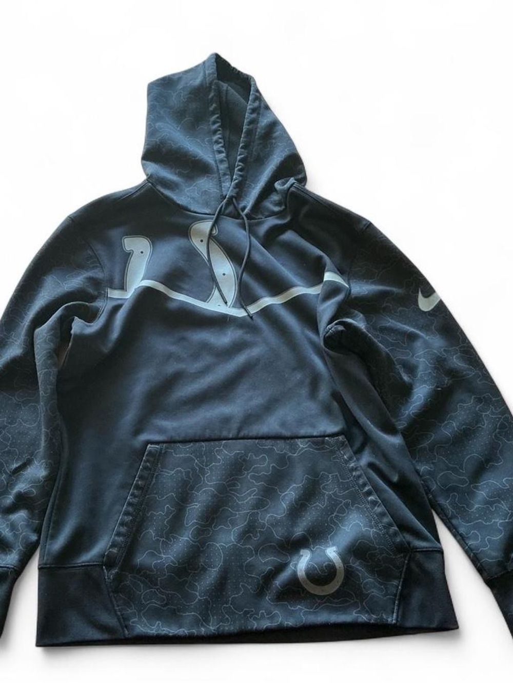 Nike Men’s Navy & Light Blue Hooded Windbreaker Pullover